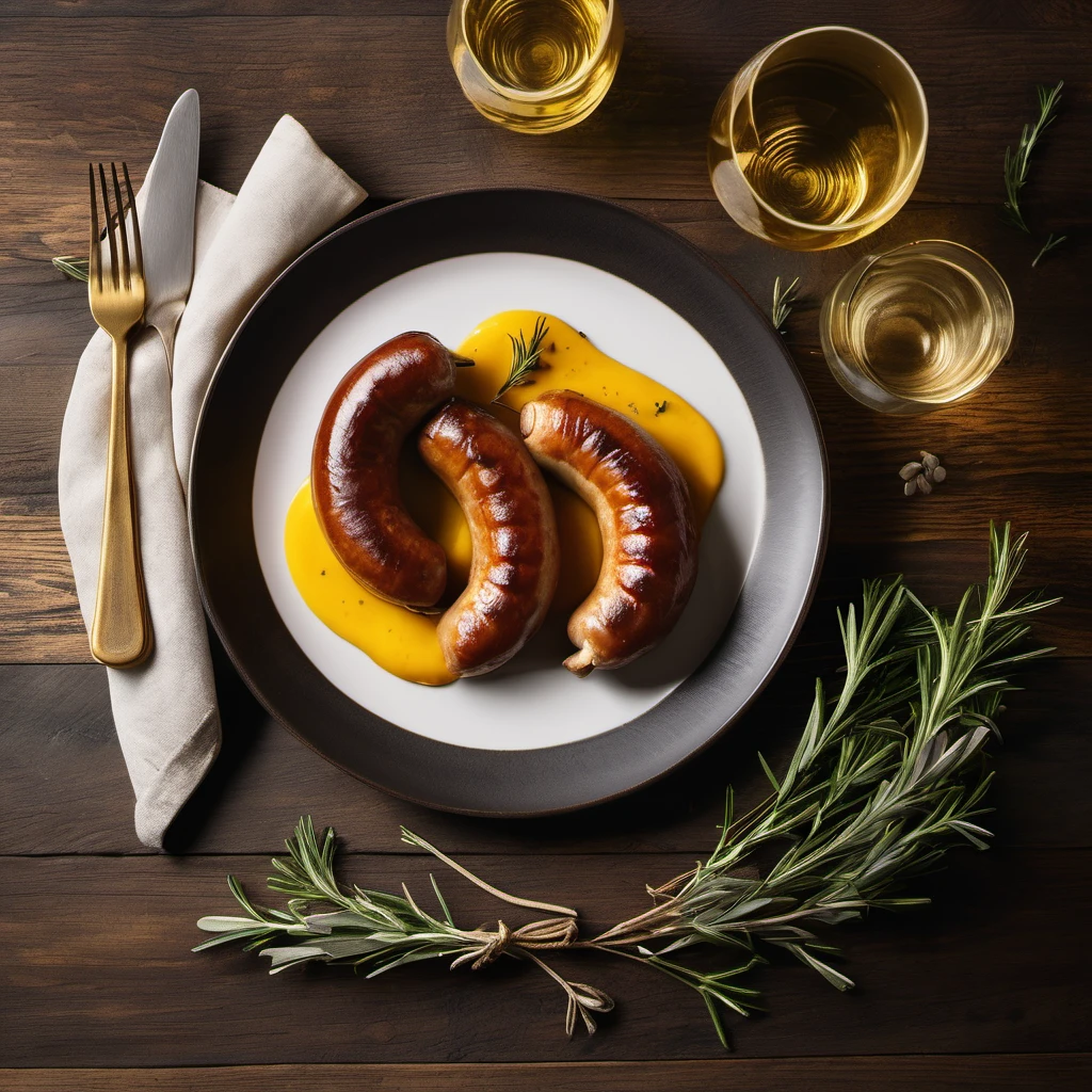 Airfryer Bratwurst mit Senf-Zwiebeln