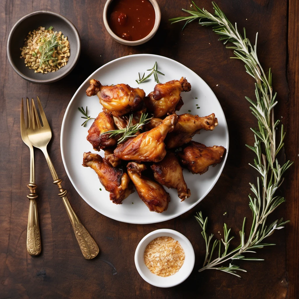 Airfryer Chicken Wings mit BBQ-Glasur