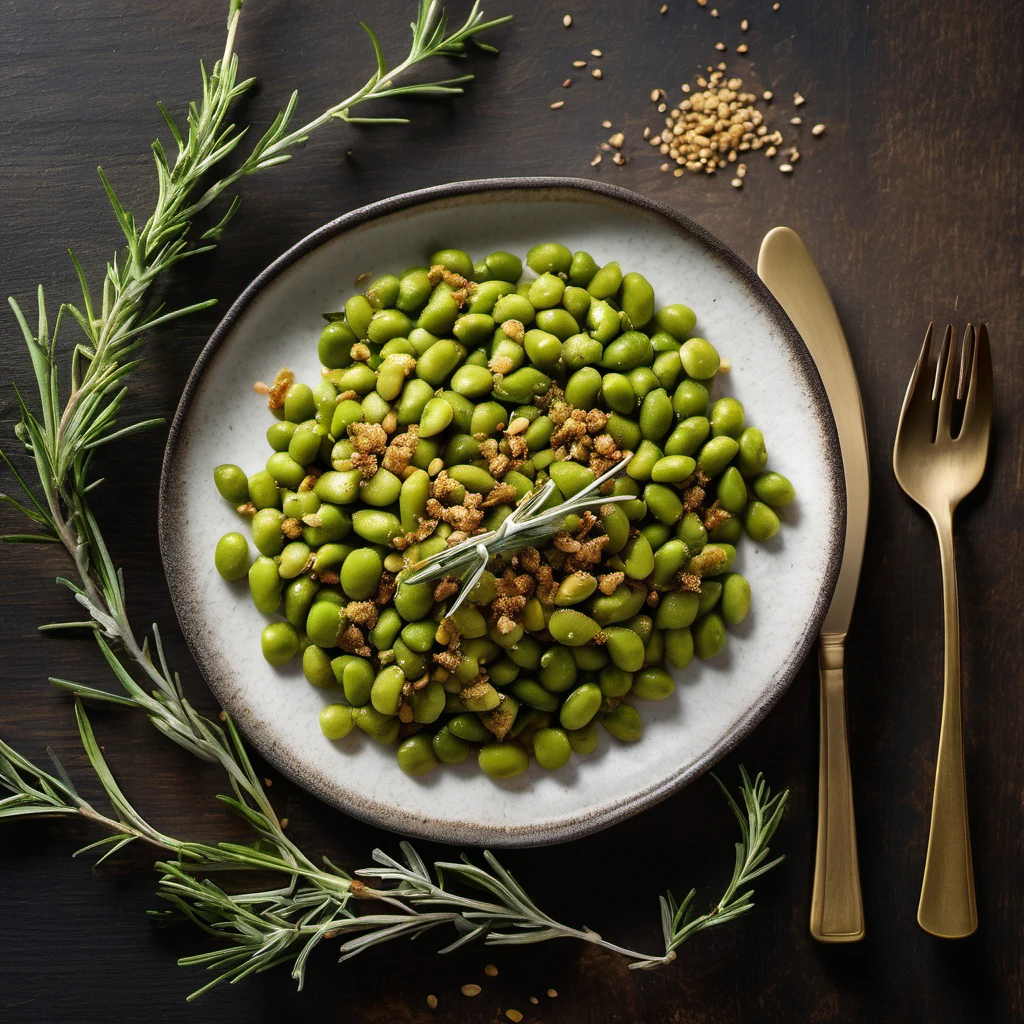 Airfryer Edamame mit Meersalz