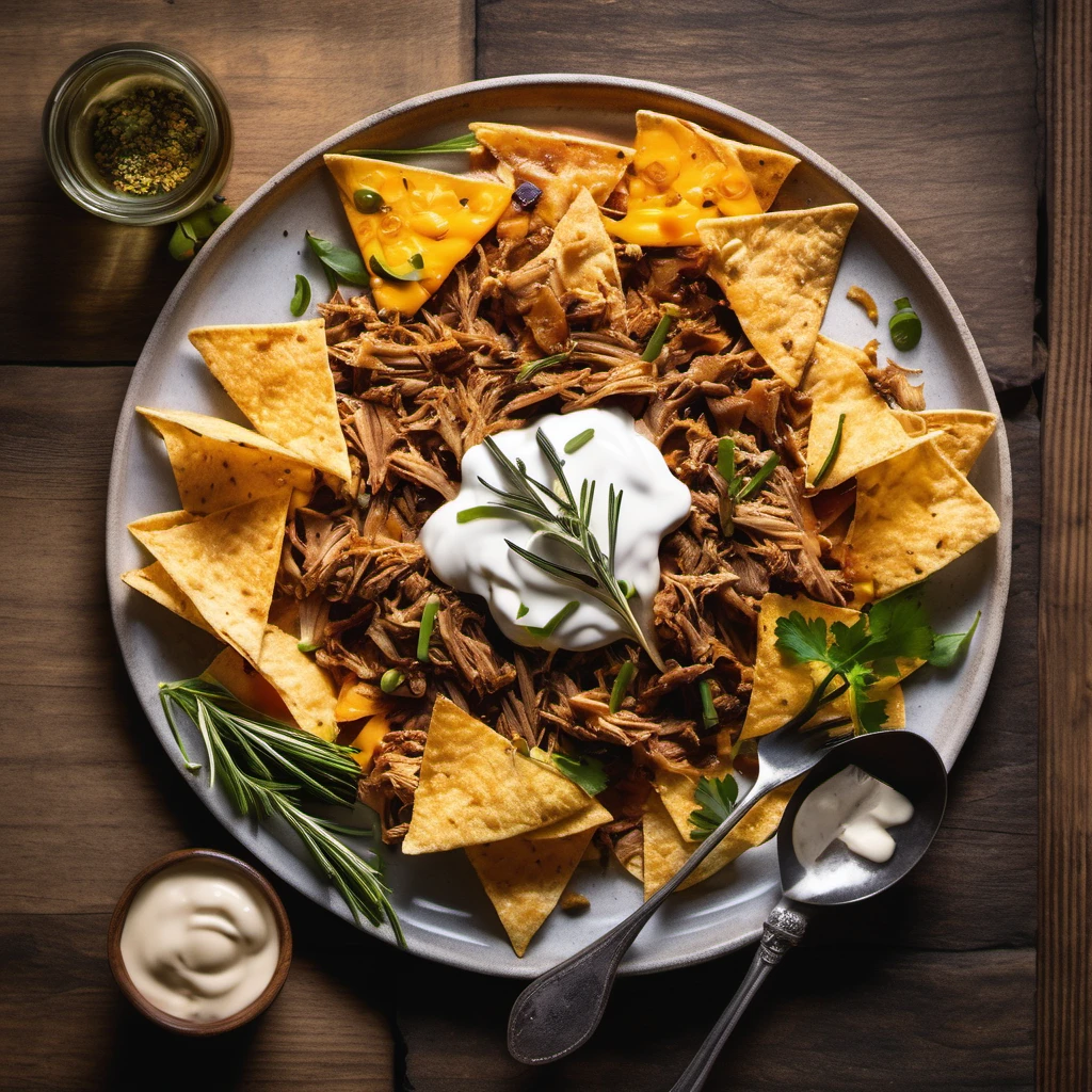 Airfryer Pulled Pork Nachos