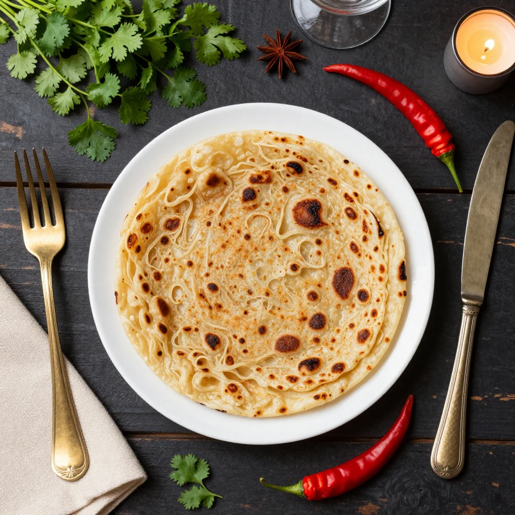 Indisches Aloo Paratha