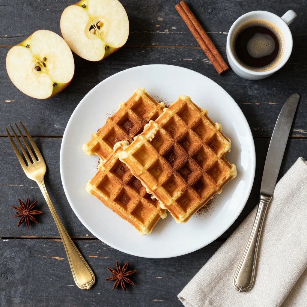 Apfel-Zimt-Waffeln