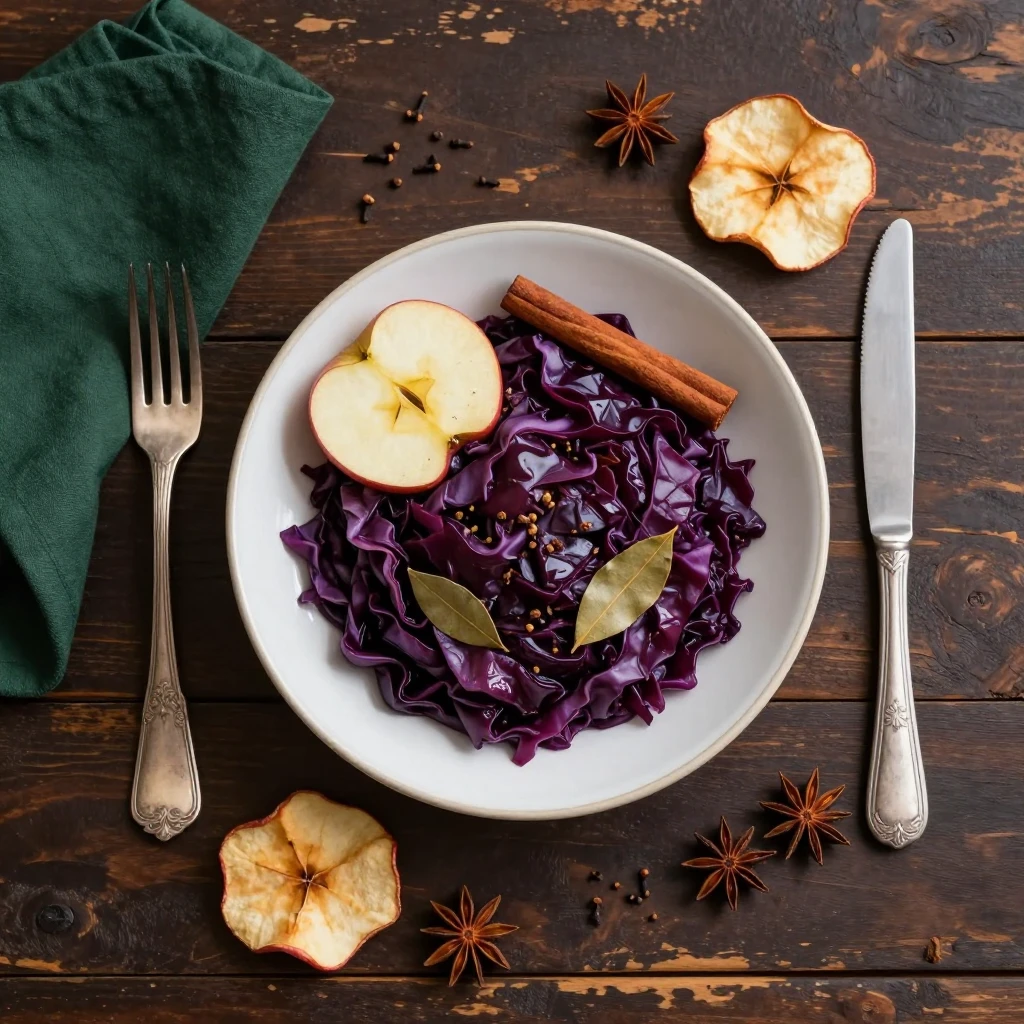 Apfelrotkohl
