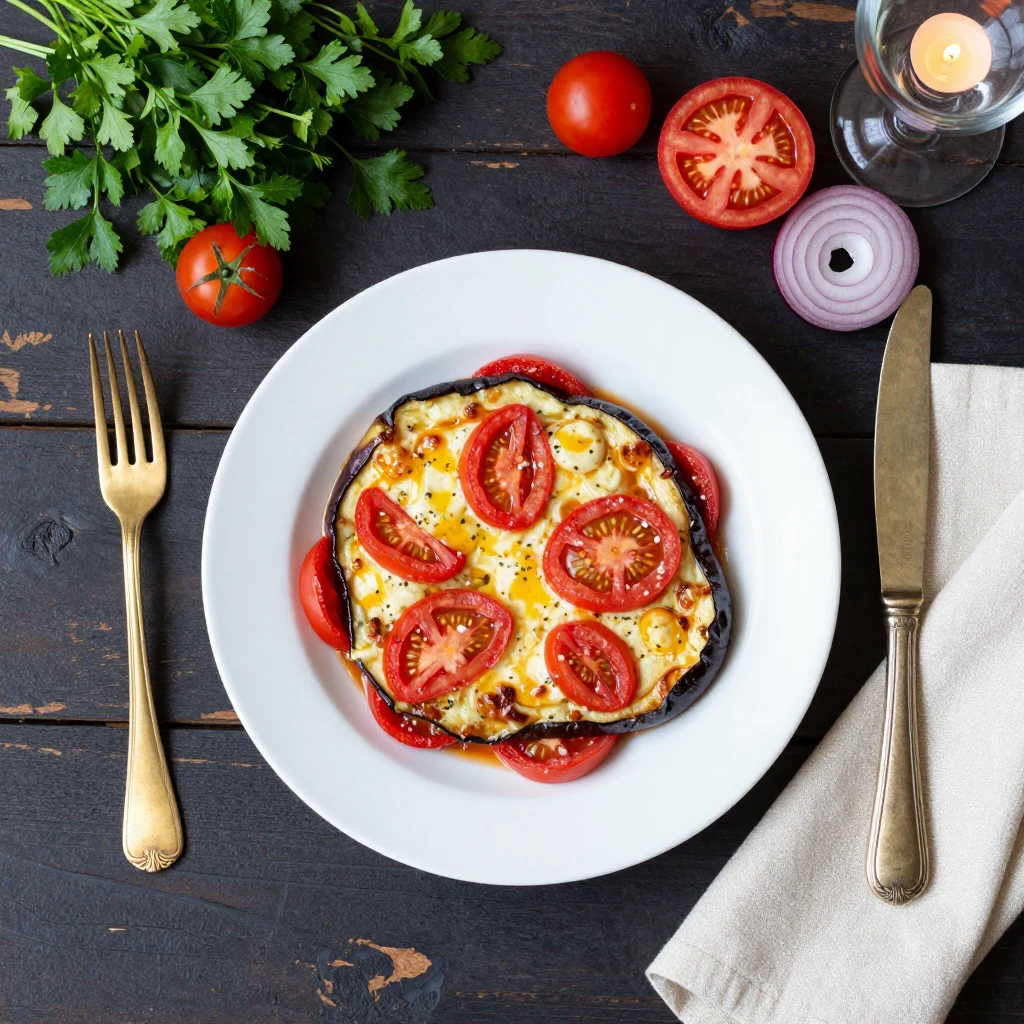 Auberginen-Tomaten-Gratin
