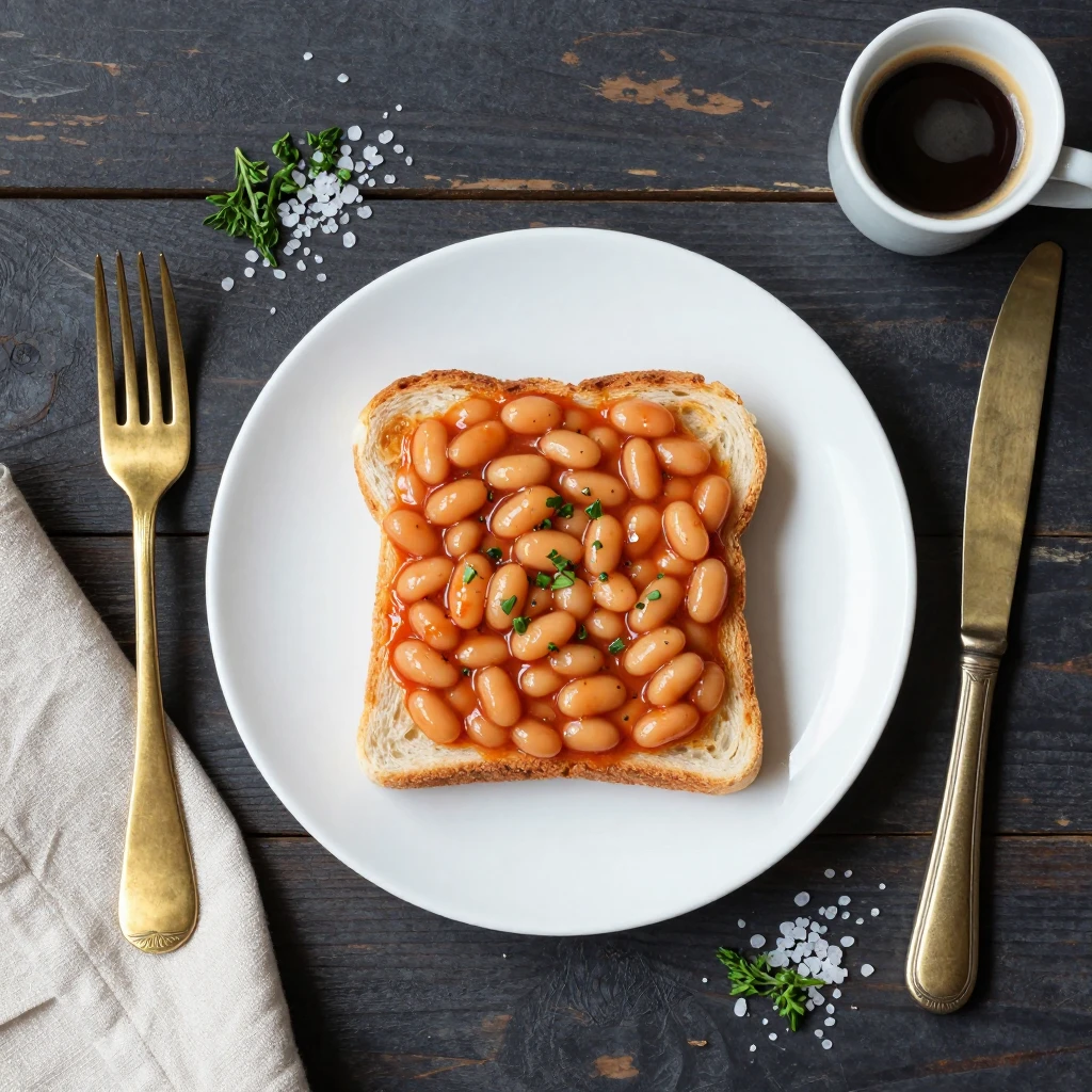 Baked Beans auf Toast