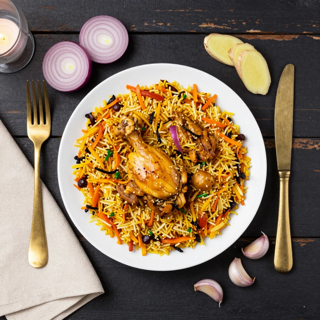 Biriyani mit Hähnchen