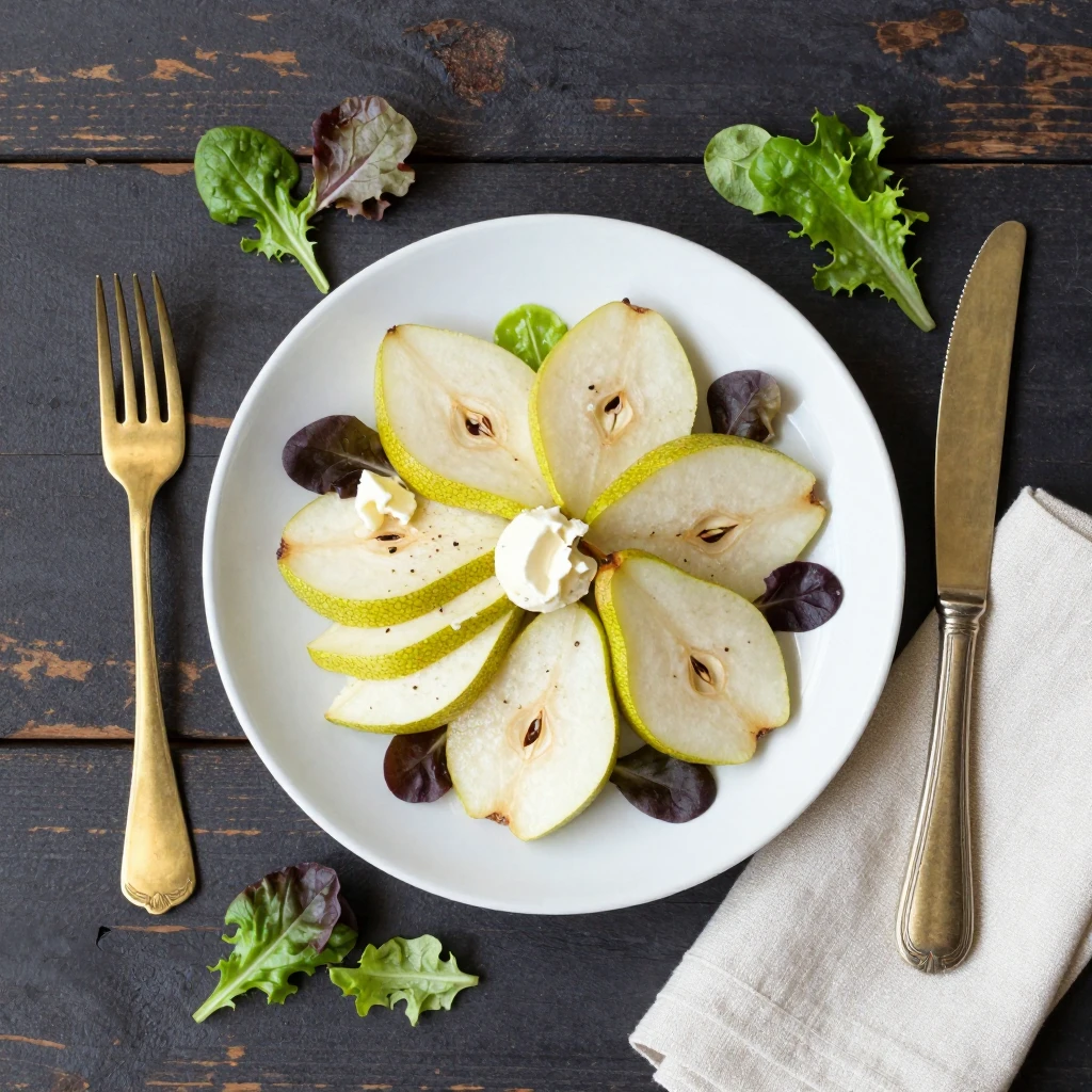 Birne-Gorgonzola-Salat