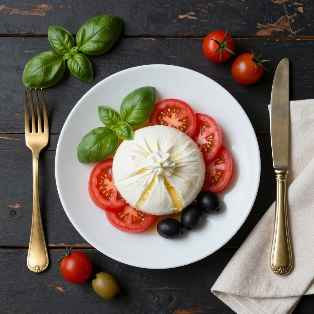 Burrata mit Tomaten