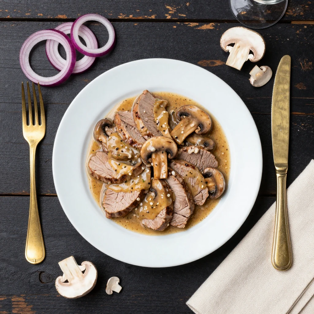 Champignon-Rahm-Geschnetzeltes