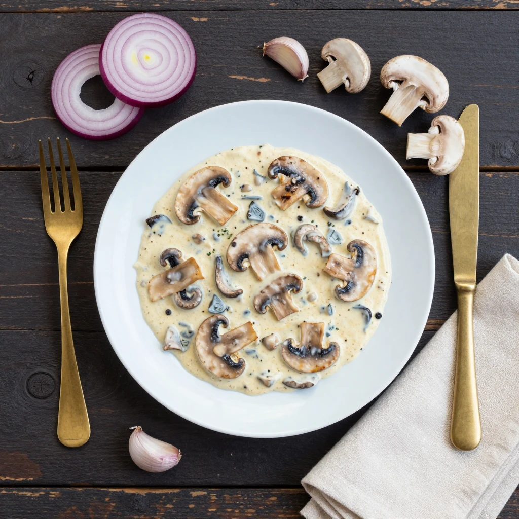 Cremige Champignonpfanne