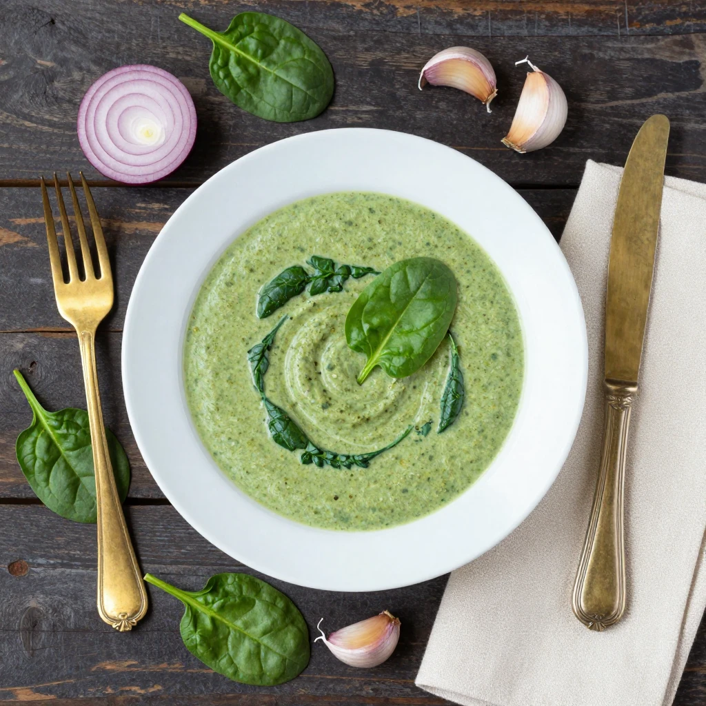 Cremige Spinatsuppe