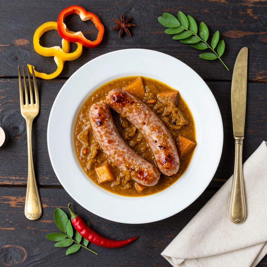 Currywurst hausgemacht