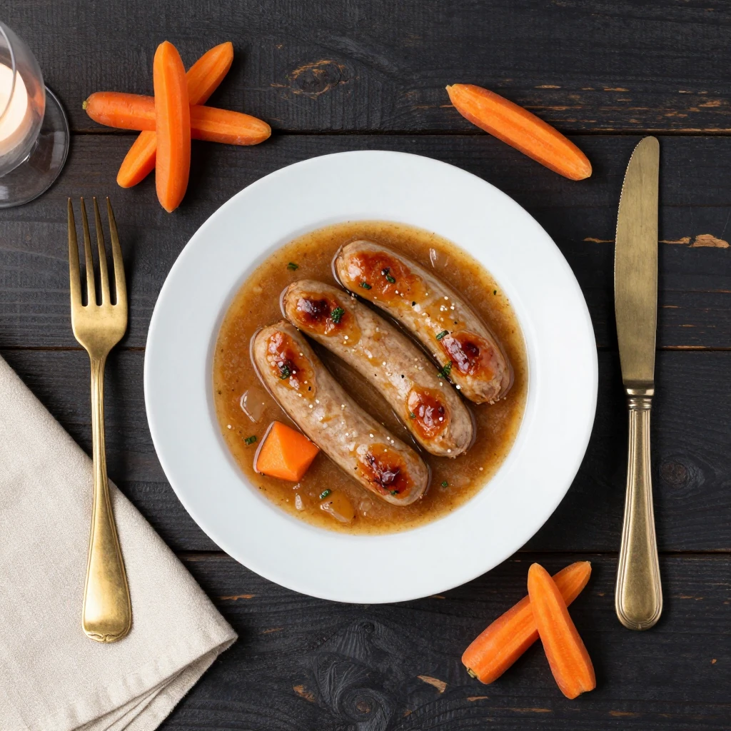 Eintopf mit Bockwurst