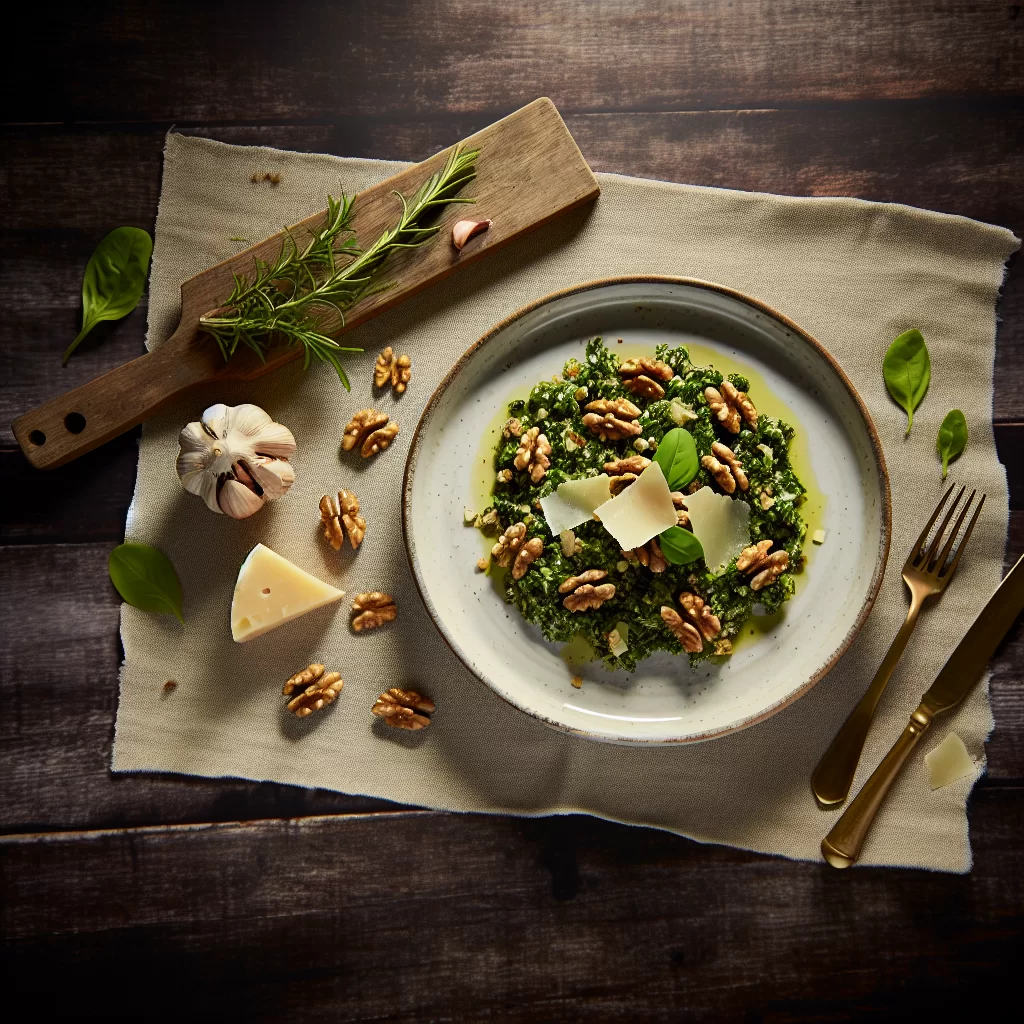 Feldsalat-Pesto mit Walnüssen