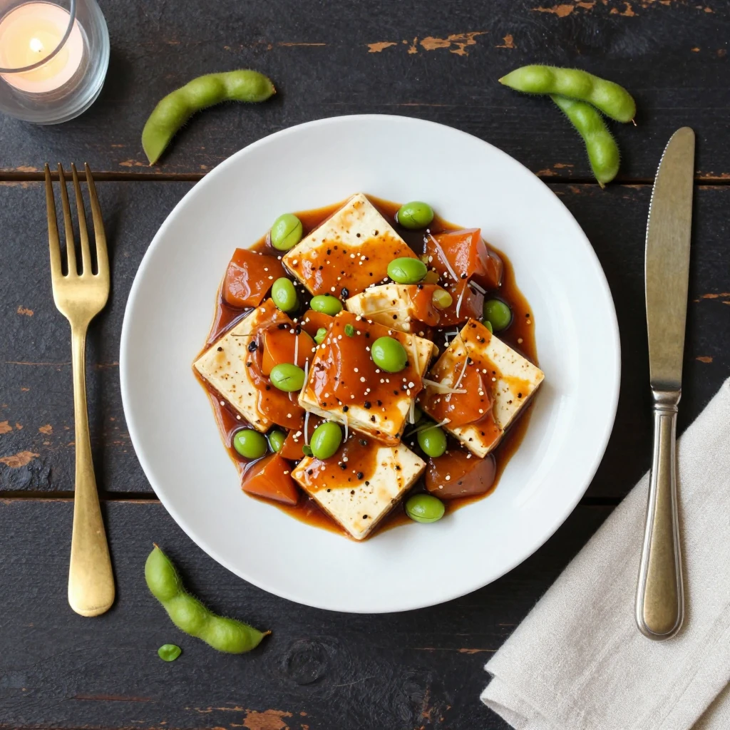 Gebratener Tofu Teriyaki