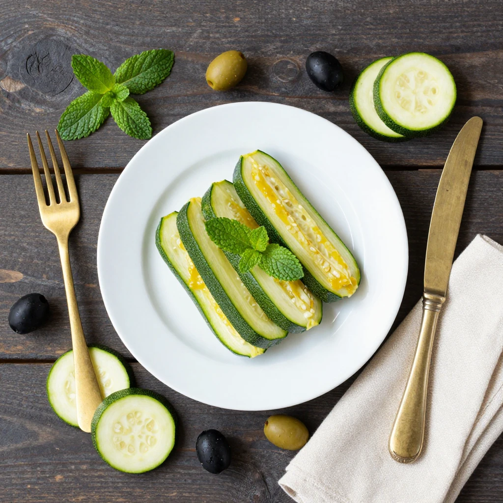 Gedämpfte Zucchini mit Minze