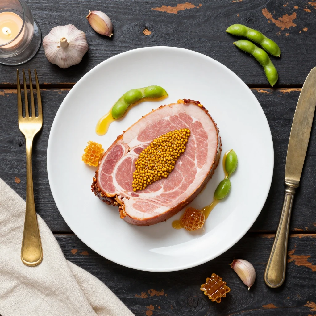 Gedämpfter Schweinebauch mit Senf