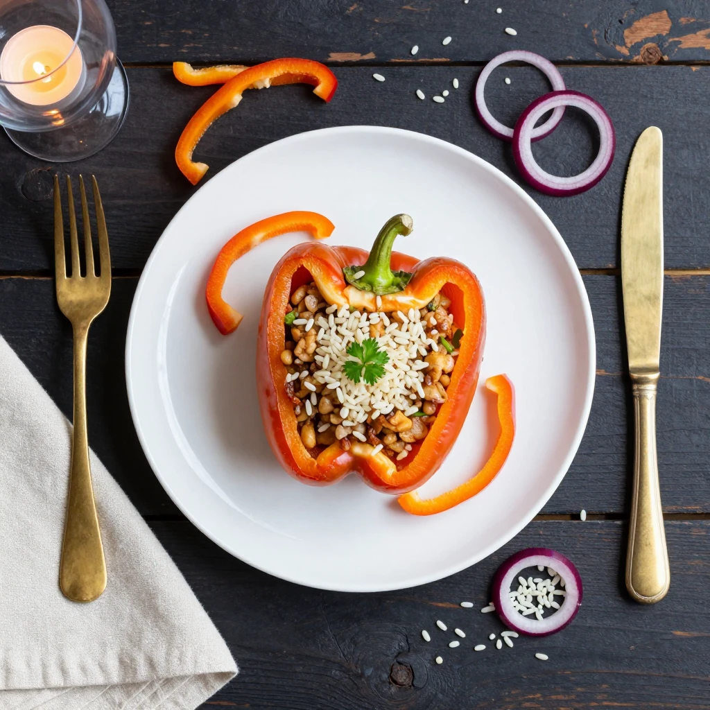 Gefüllte Paprika ungarisch