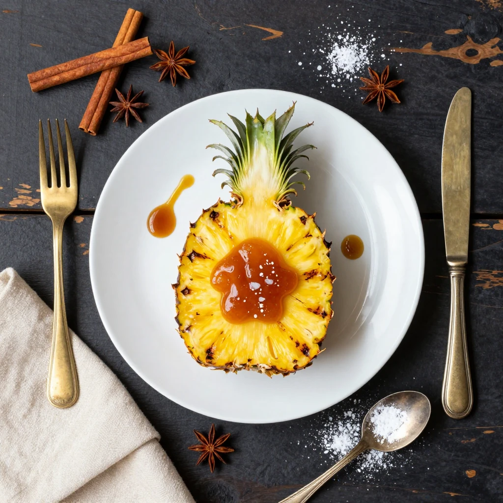 Gegrillte Ananas mit Rum