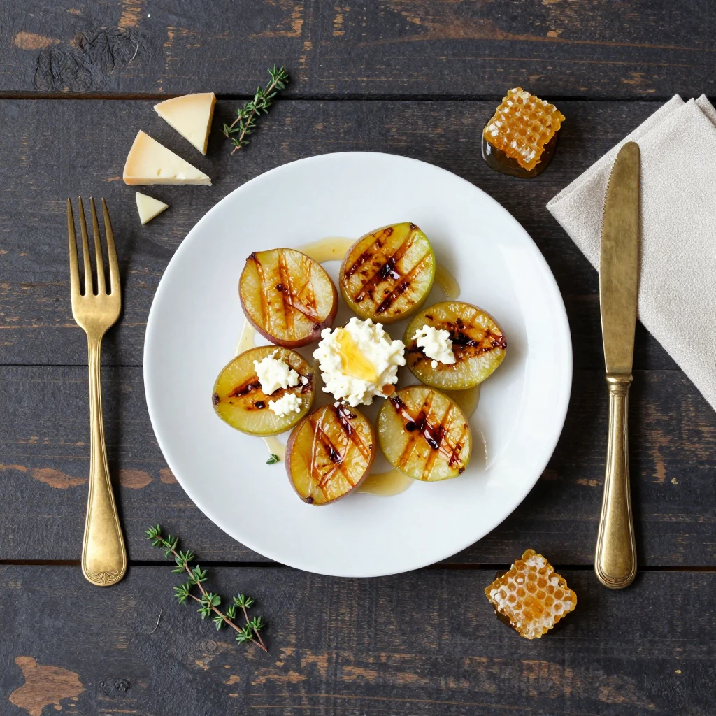 Gegrillte Feigen mit Ziegenkäse