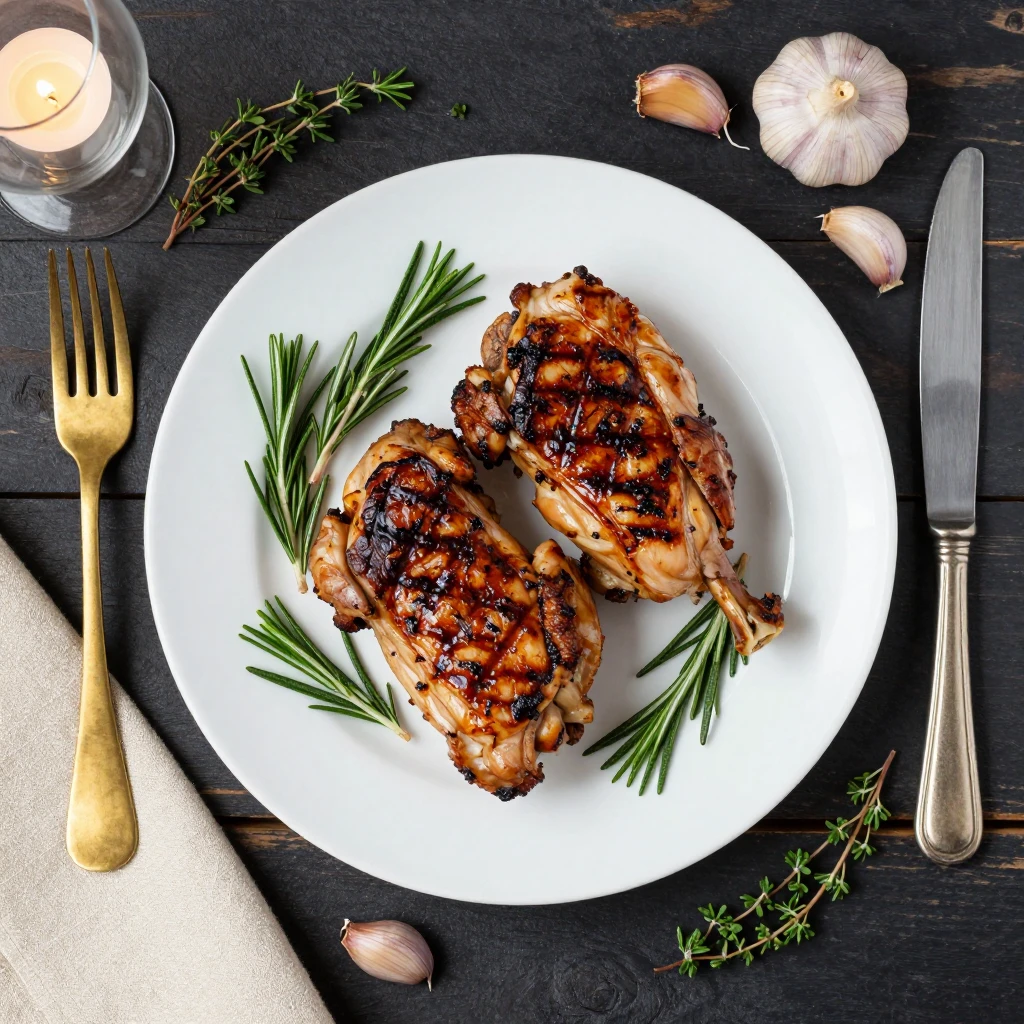 Gegrillte Hähnchenkeulen