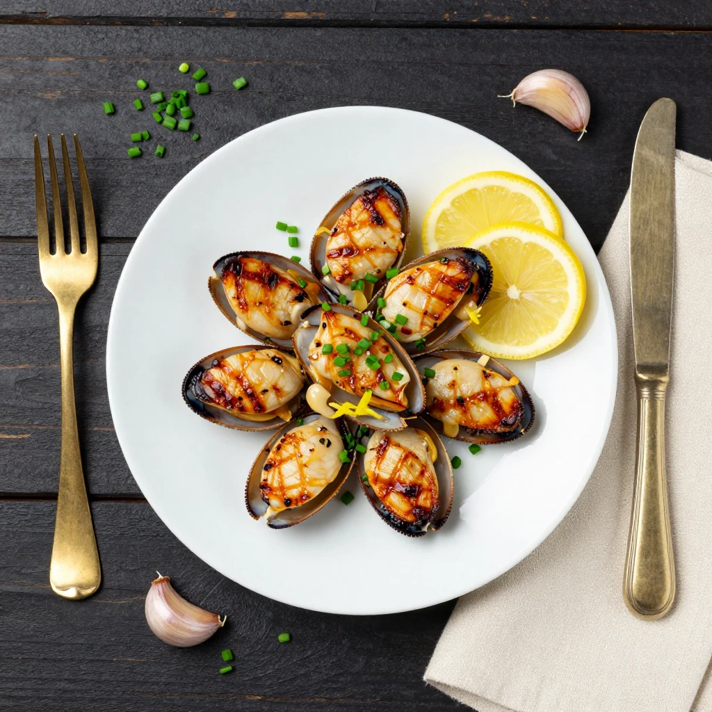 Gegrillte Jakobsmuscheln