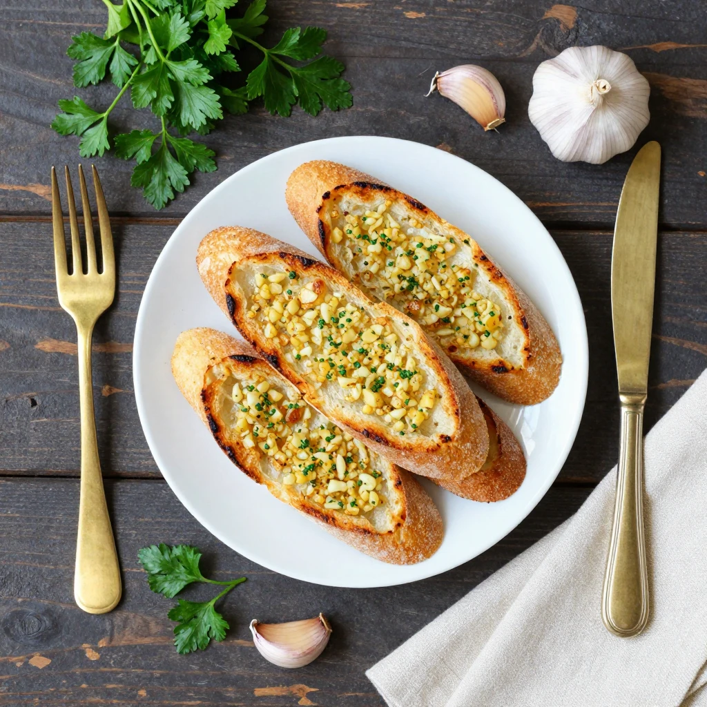 Gegrillte Knoblauch-Baguettes