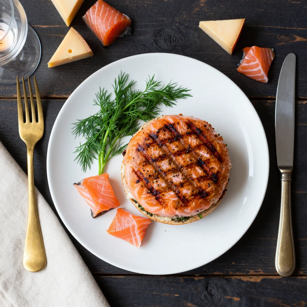 Gegrillte Lachsburger