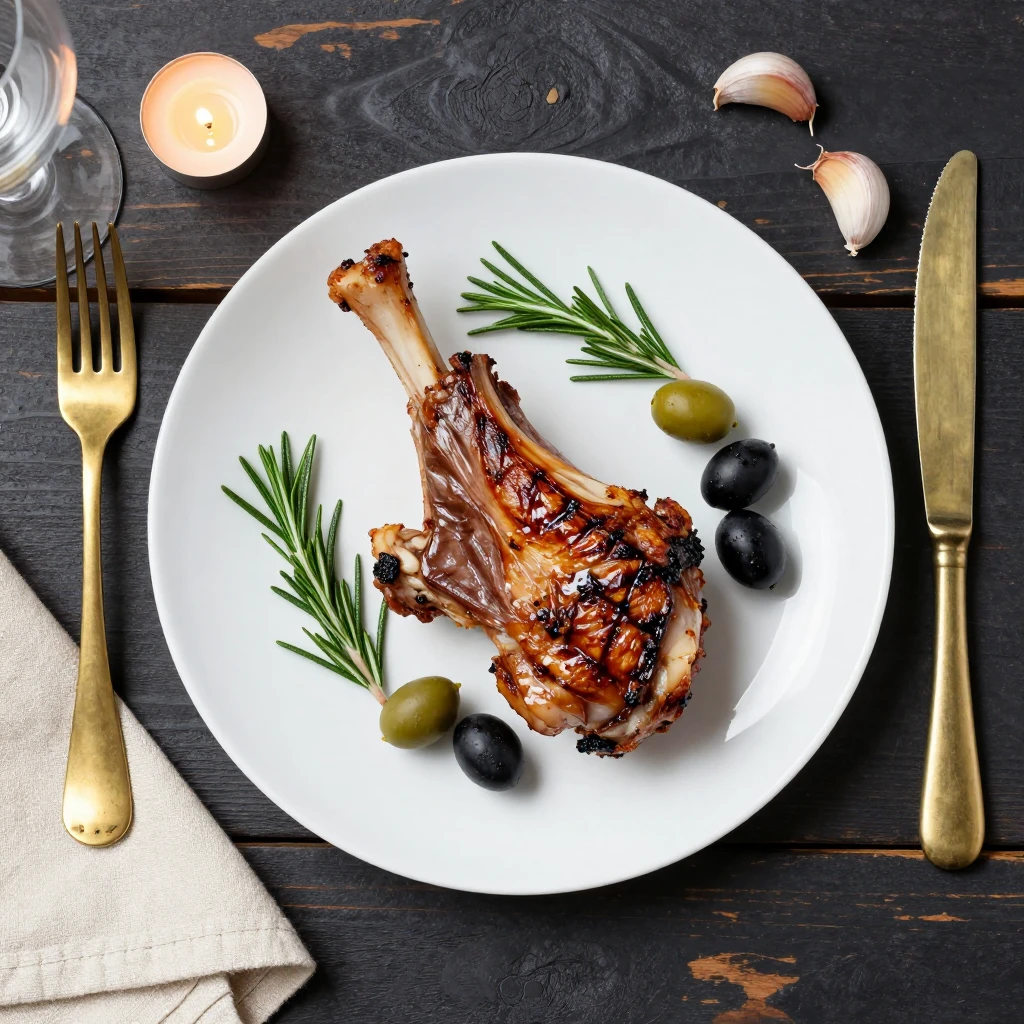 Gegrillte Lammschulter