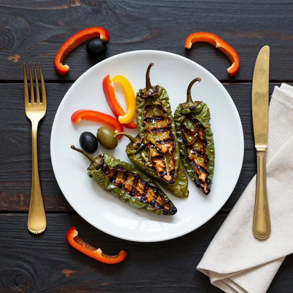 Gegrillte Pimientos de Padrón