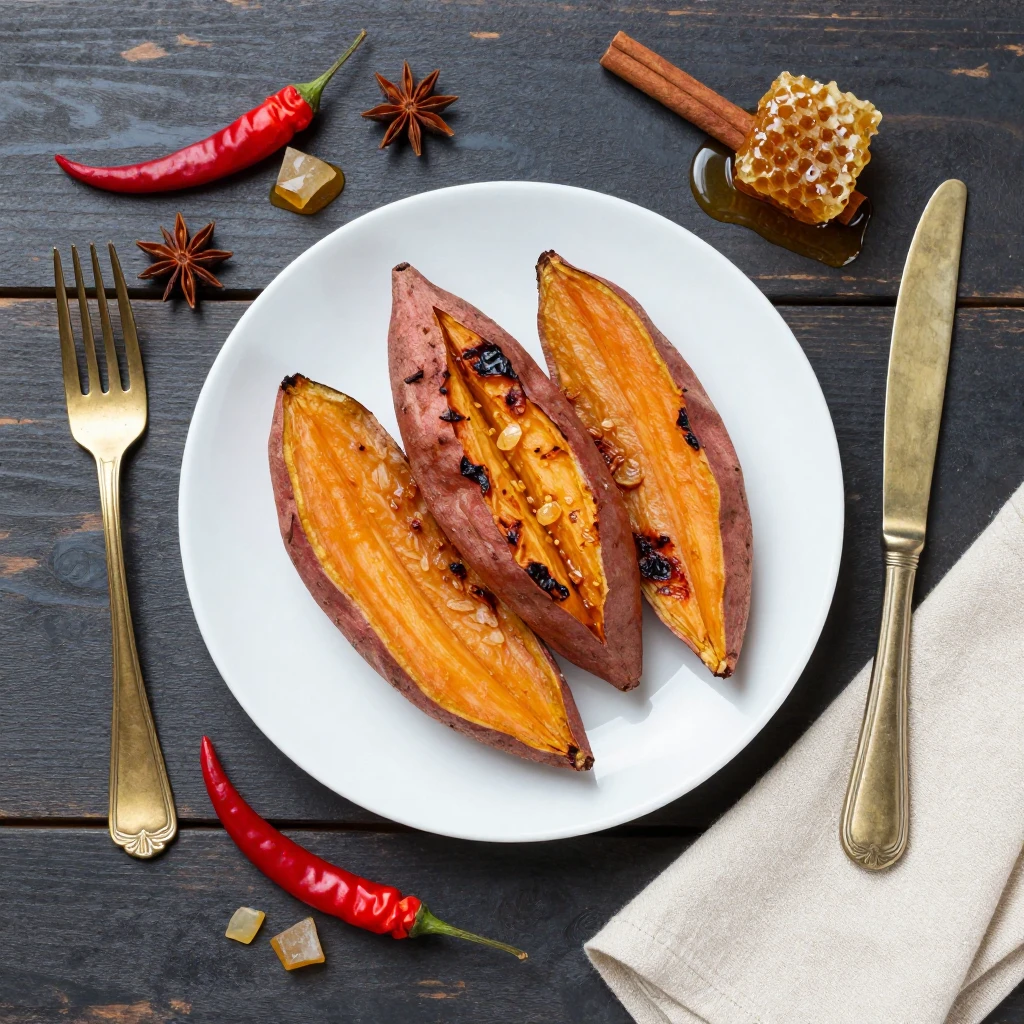 Gegrillte Süßkartoffeln