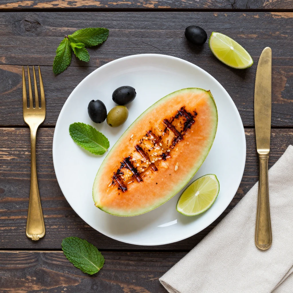 Gegrillte Wassermelone