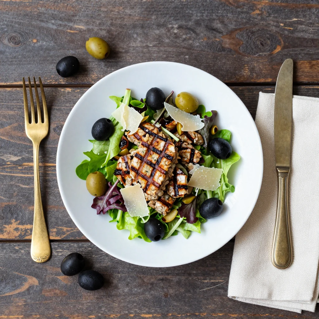 Gegrillter Romanasalat