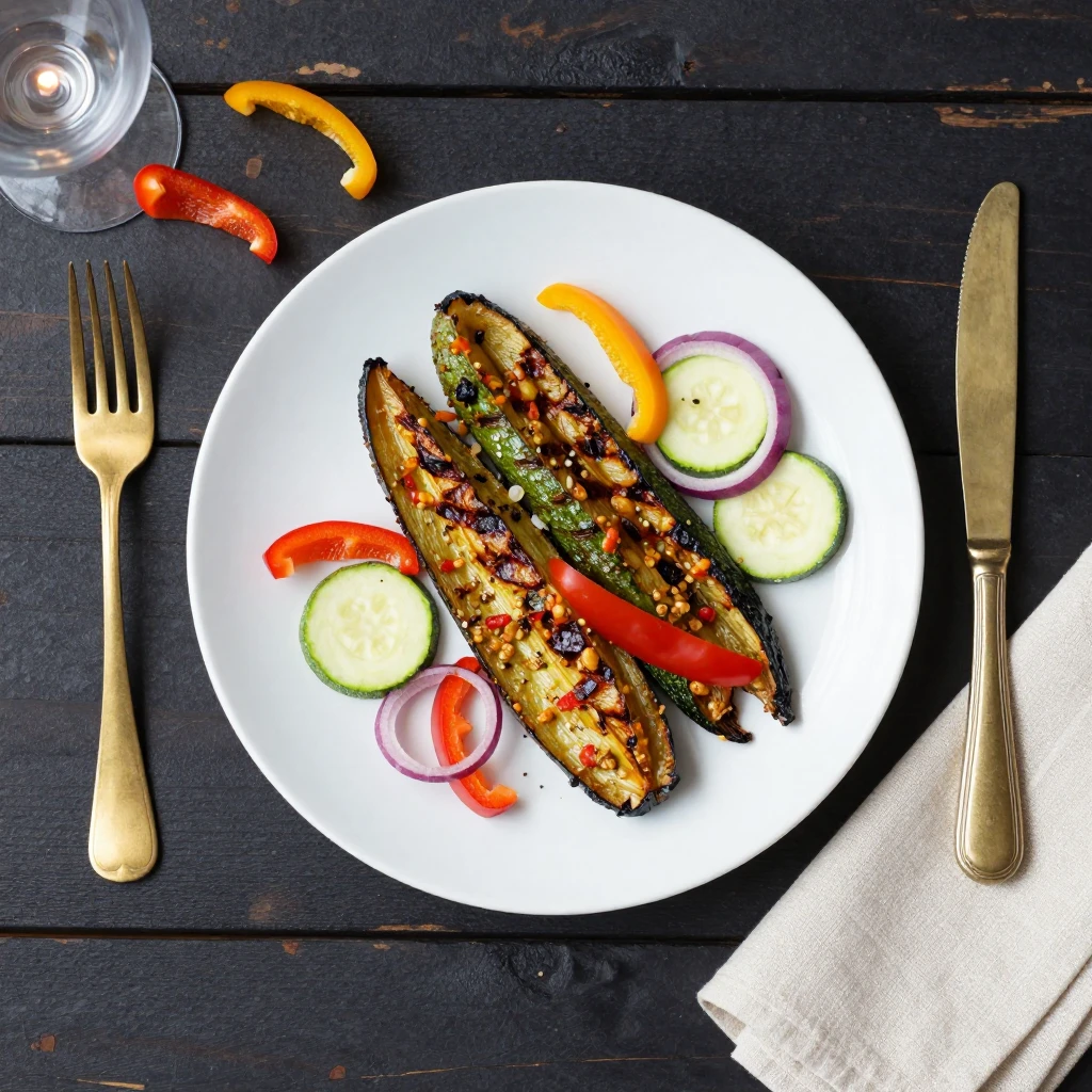 Gegrilltes Romesco-Gemüse