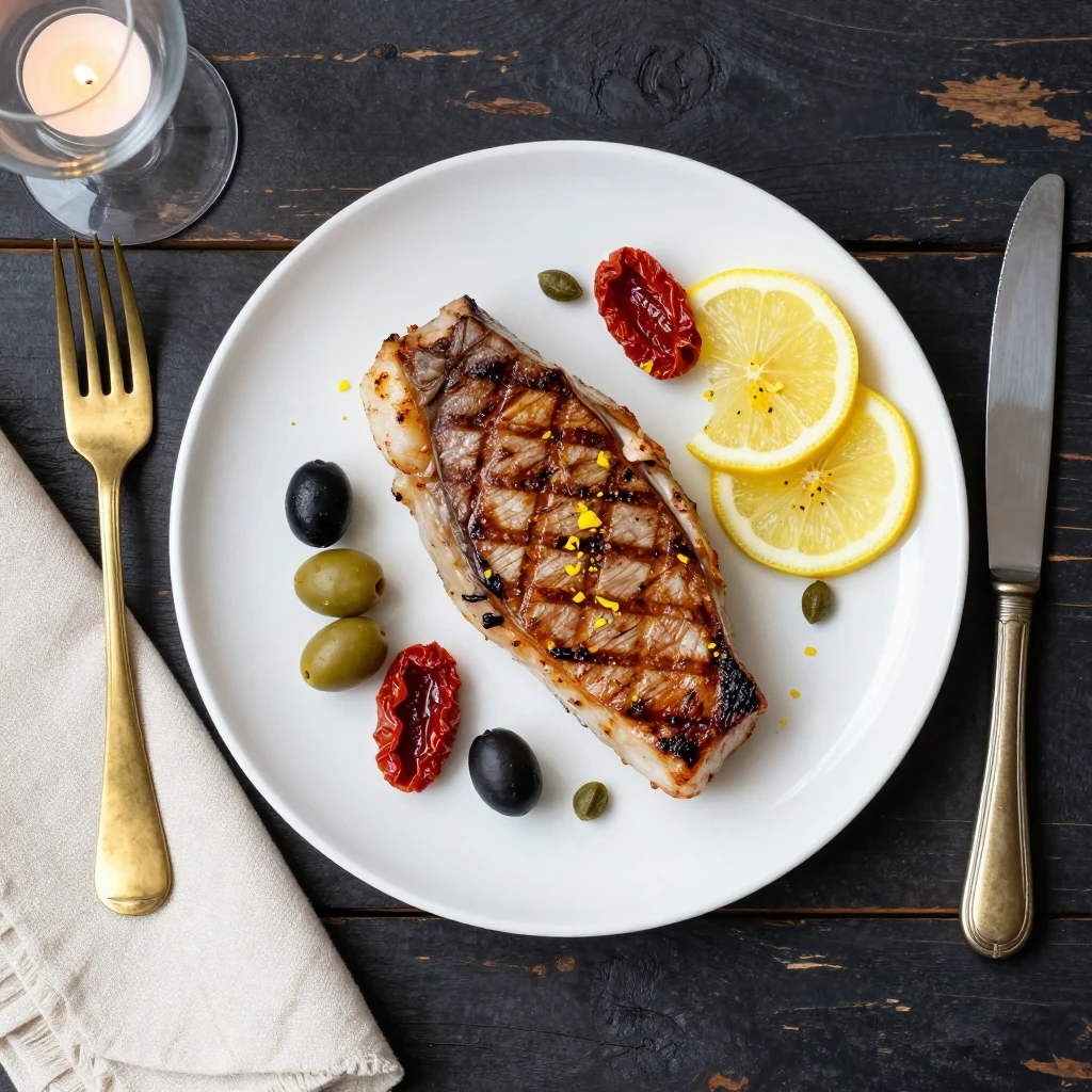 Gegrilltes Schwertfisch-Steak