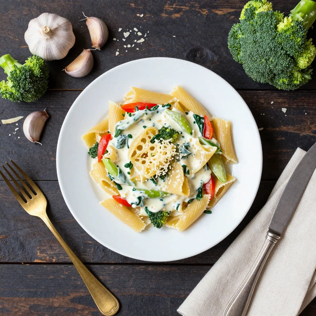 Gemüse-Pasta-Sauce cremig