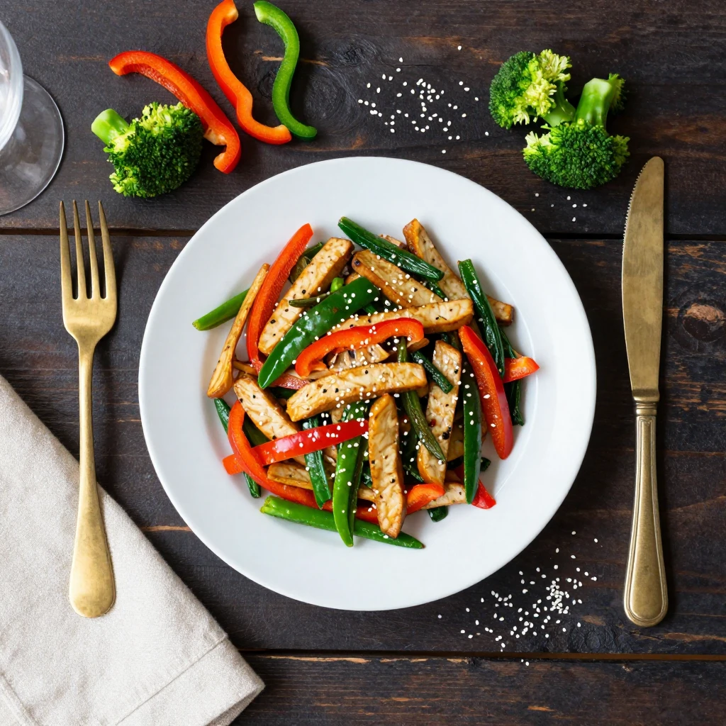 Gemüse-Tempeh Stir-Fry