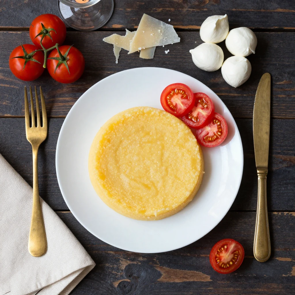 Geschichtete Polenta