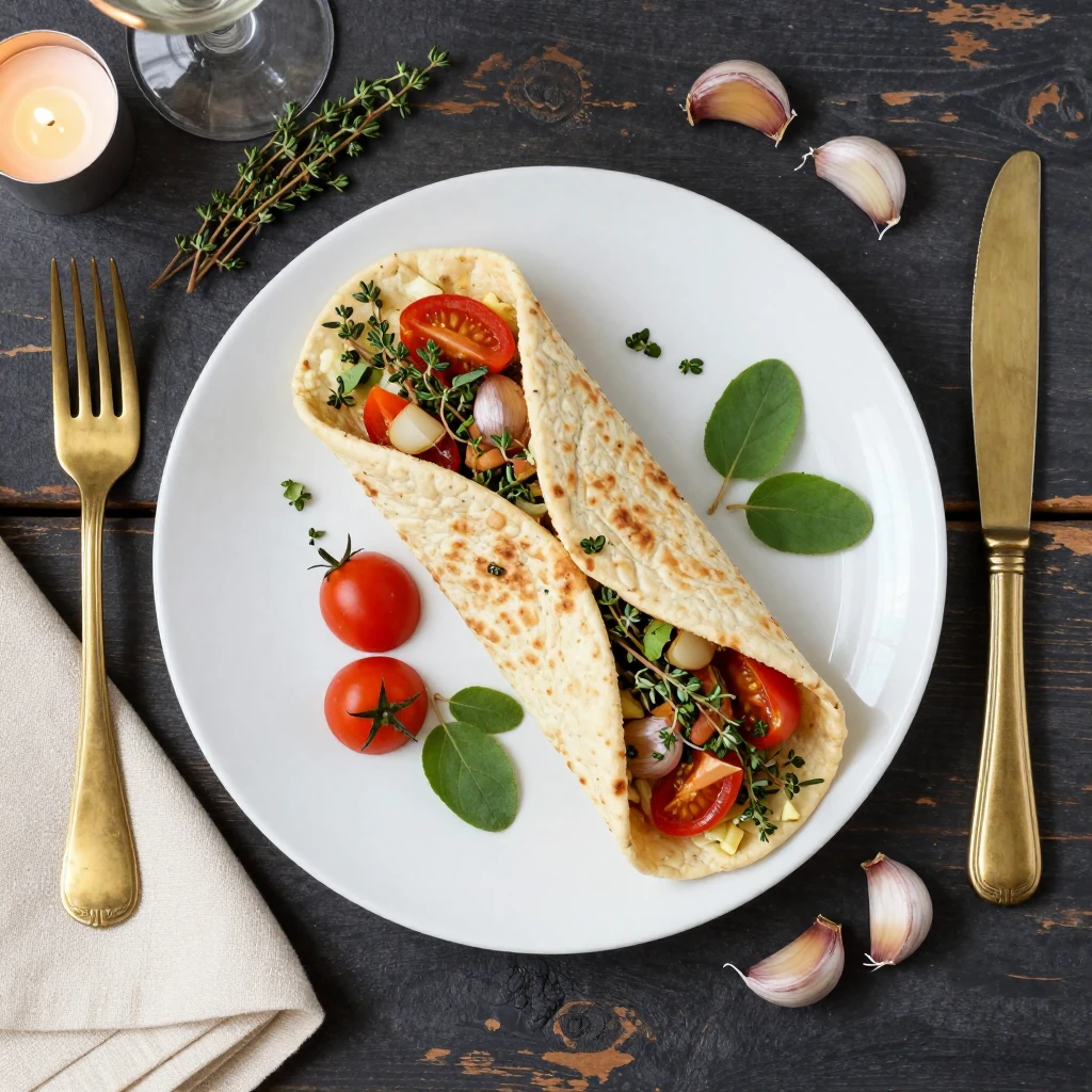 Griechische Gyros-Platte