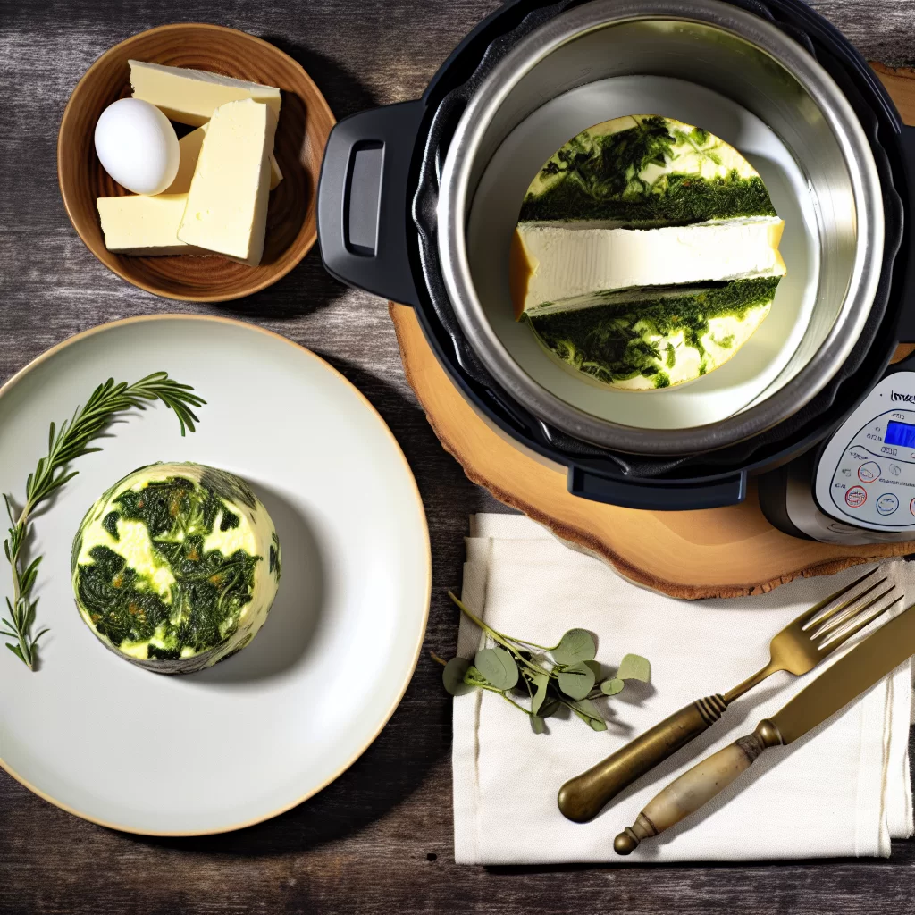 Grünkohl-Cheesecake im Instant Pot