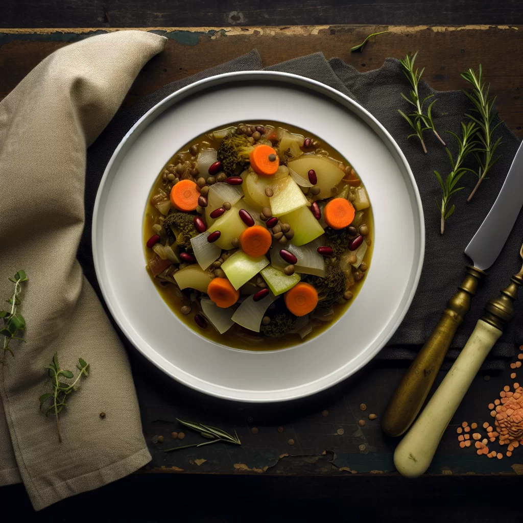 Grünkohl-Linsen-Eintopf mit Apfel aus dem Slow Cooker