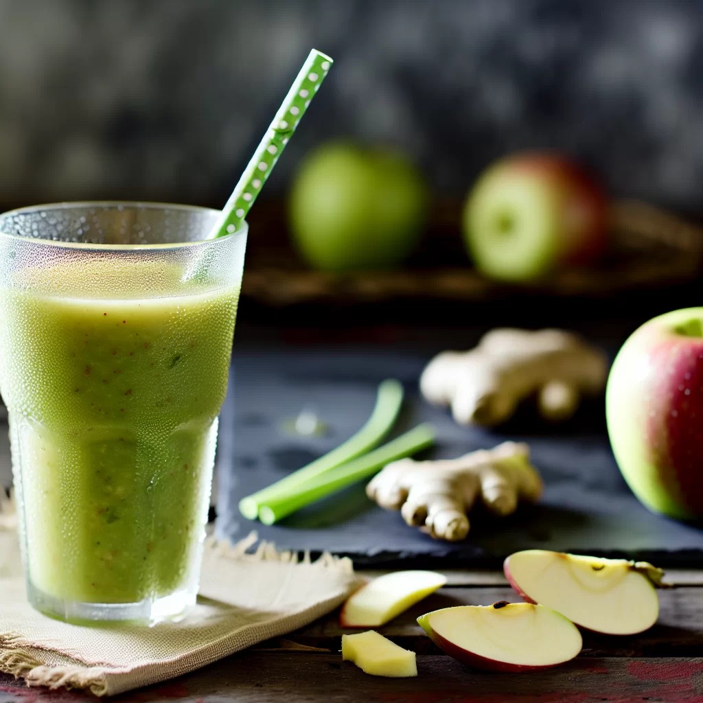 Grünkohl-Smoothie Deluxe mit Apfel und Ingwer