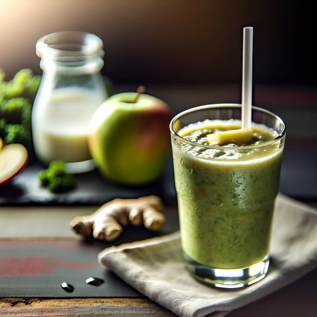 Grünkohl-Smoothie Deluxe mit Apfel und Ingwer