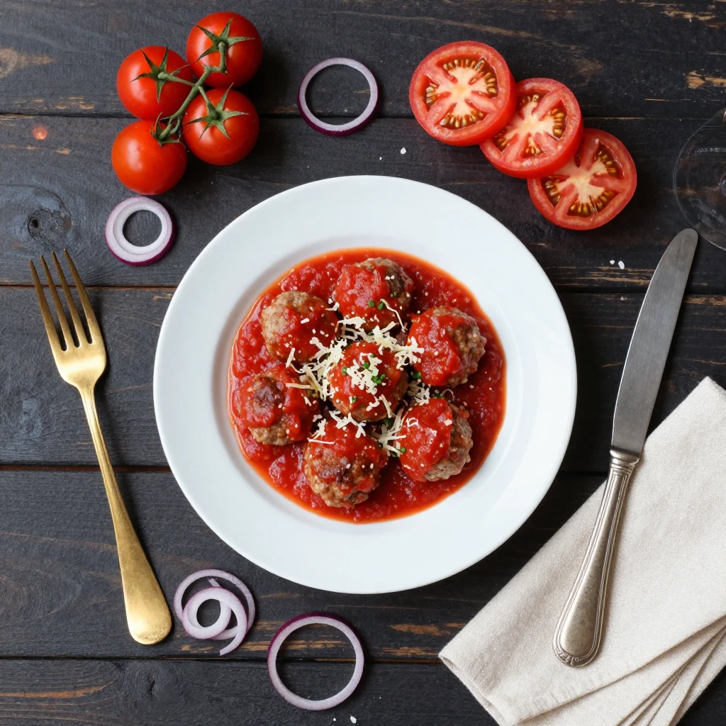 Hackbällchen in Tomatensauce
