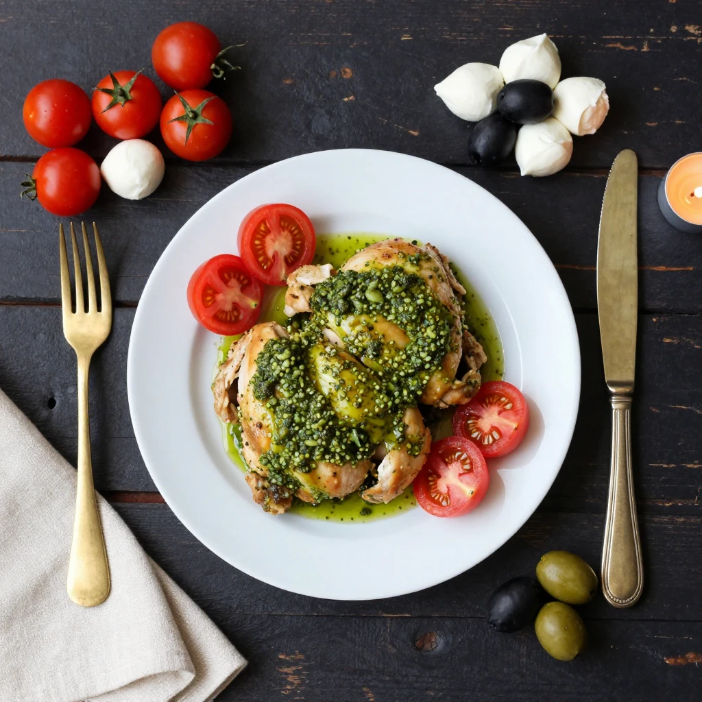 Hähnchen mit Pesto