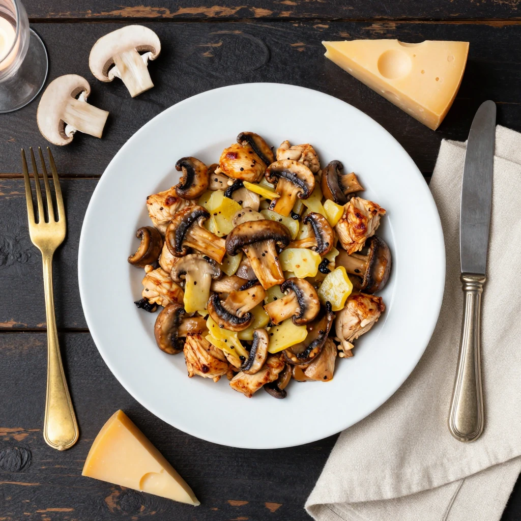 Hähnchen-Pilz-Auflauf