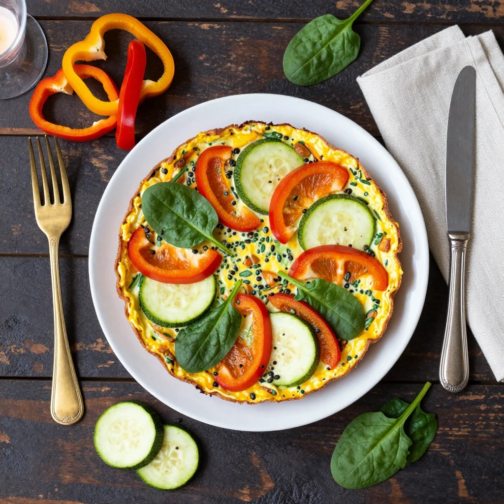 Keto-Frittata mit Gemüse