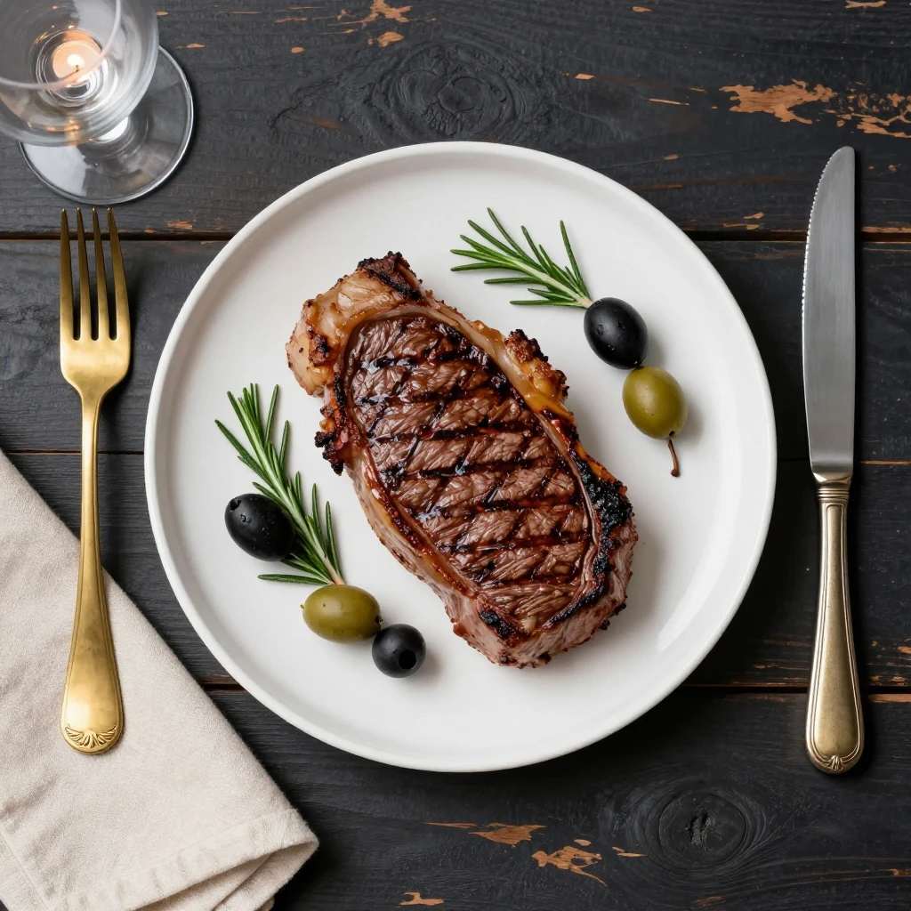 Klassisches Rindersteak vom Grill