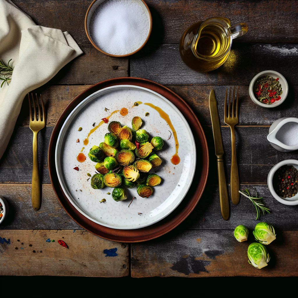 Knuspriger Rosenkohl mit süß-scharfer Soße