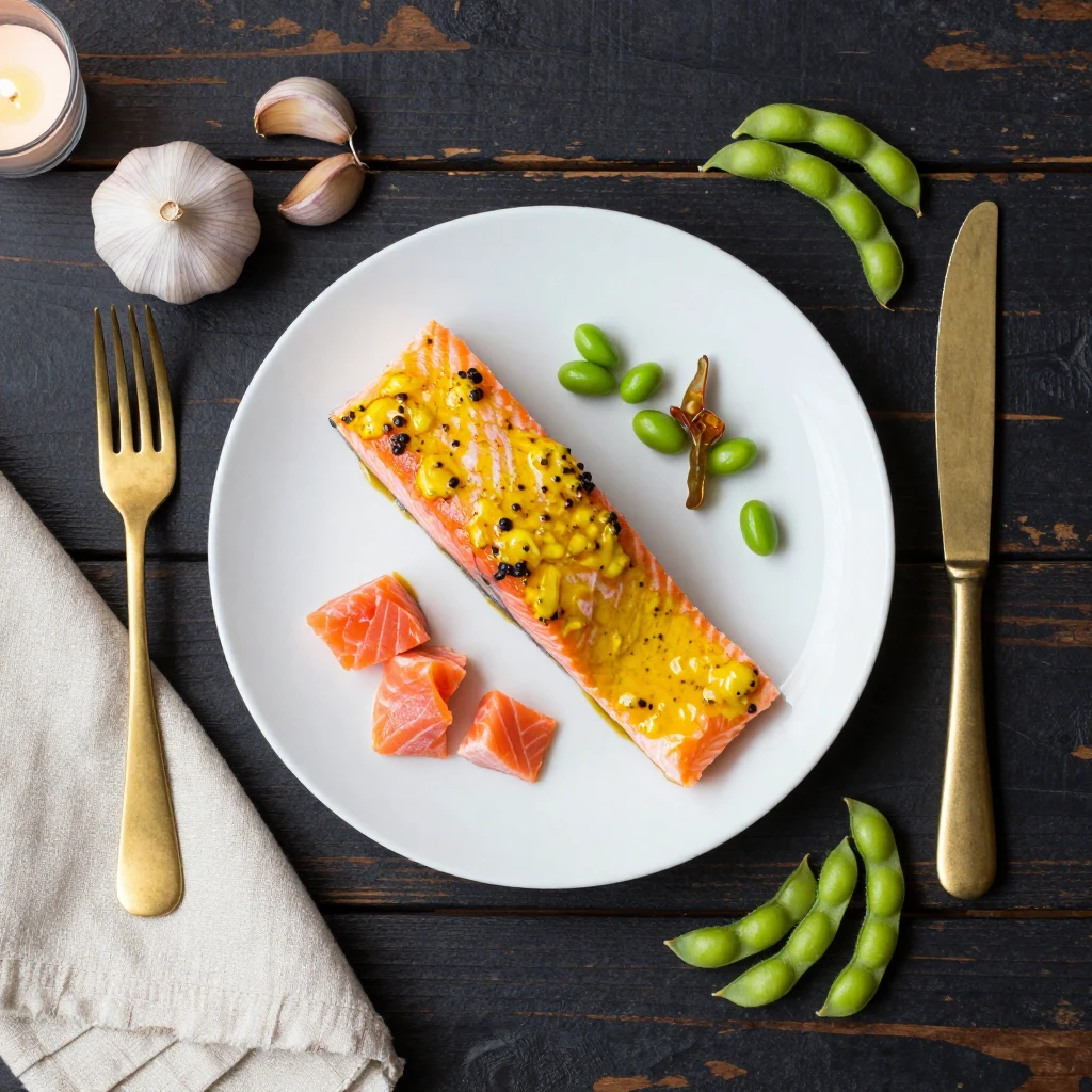 Lachs mit Honig-Senf-Kruste